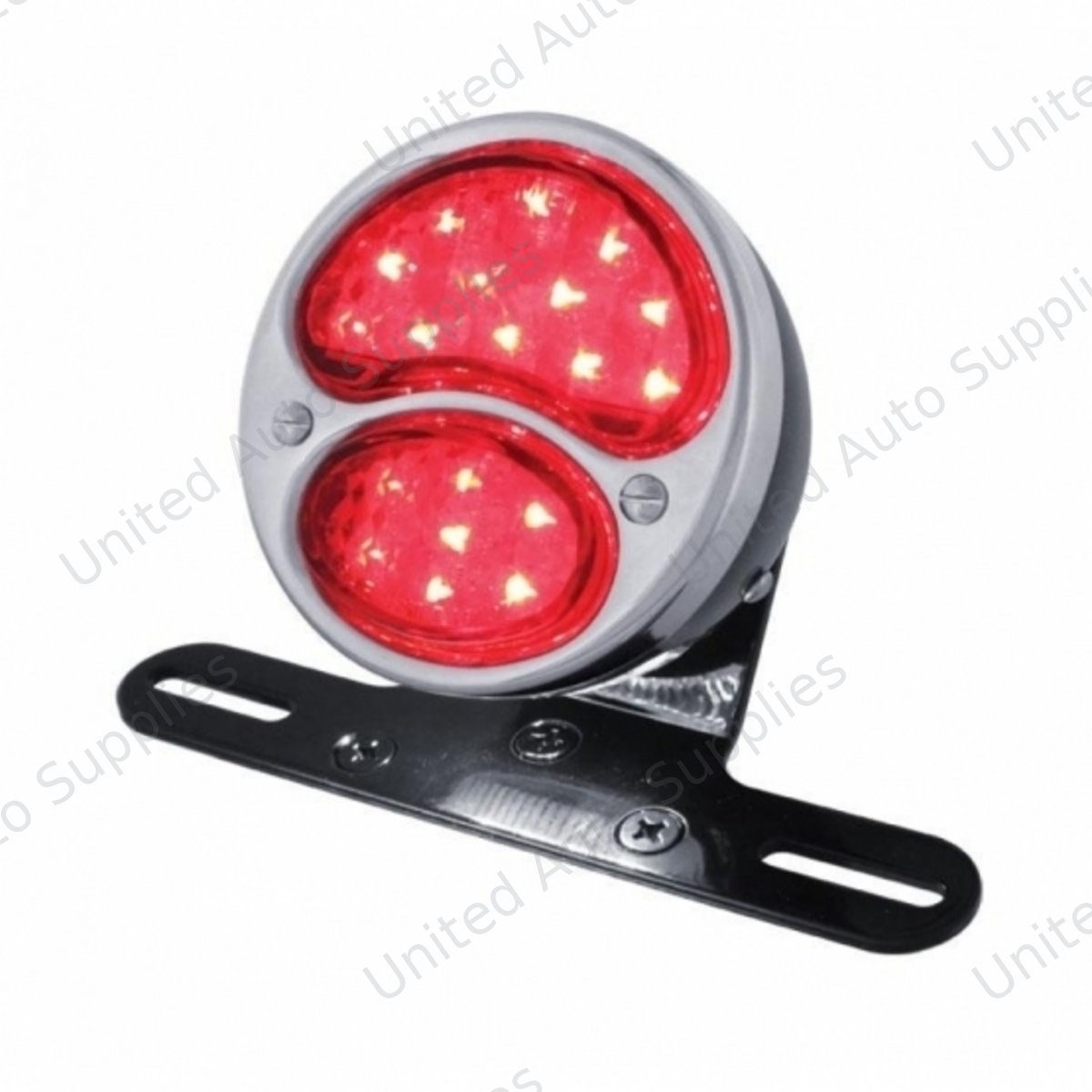 LED Black "DUO Lamp" Tail Light For Motorcycle