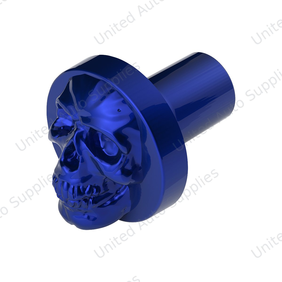 Skull Air Valve Knob - Indigo Blue