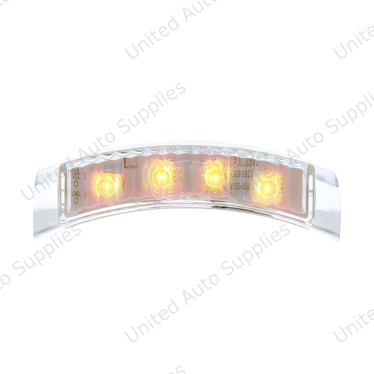 4 LED Headlight Turn Signal Light - Amber LED/Clear Lens