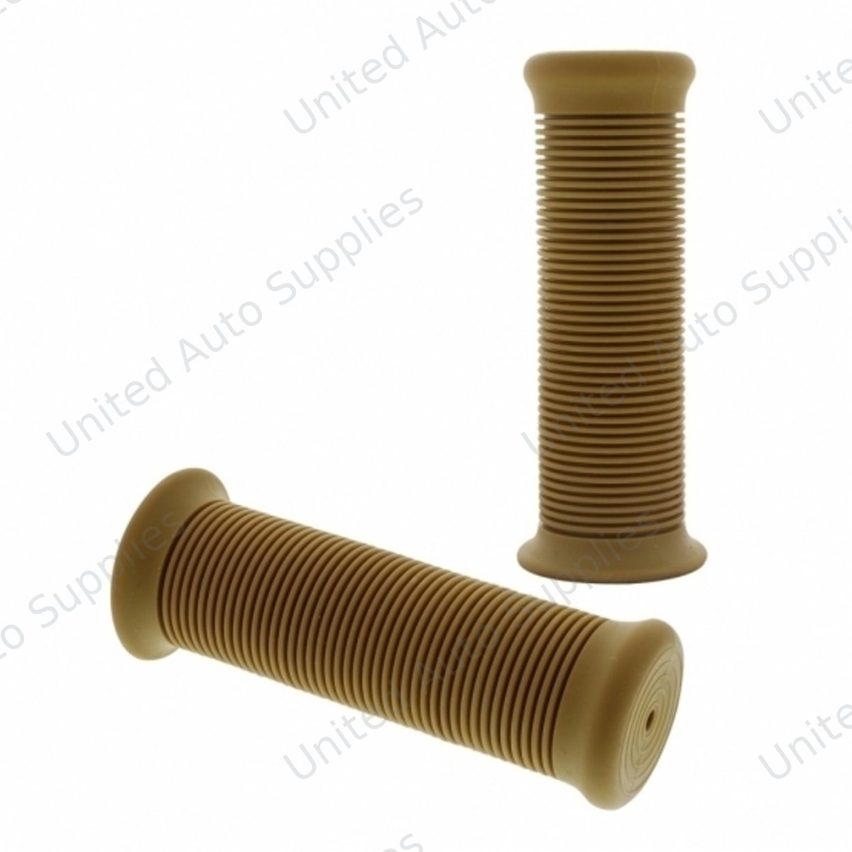 Natural Color Motorcycle Rubber Grip Set - 7/8" or 1" (22/25mm) (Bulk) (Pair)