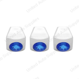 A/C Slider Control Knob With Blue Crystal For Freightliner (3-Pack)