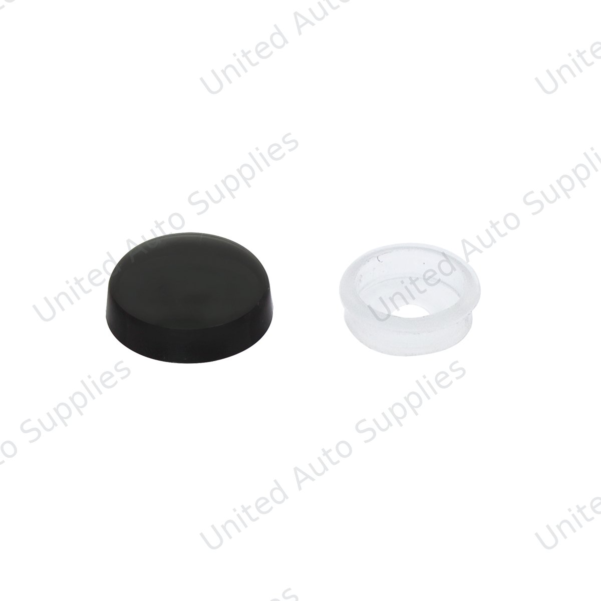 Black Plastic Snap-On Cap For #6 And #8 Screw (Bulk)