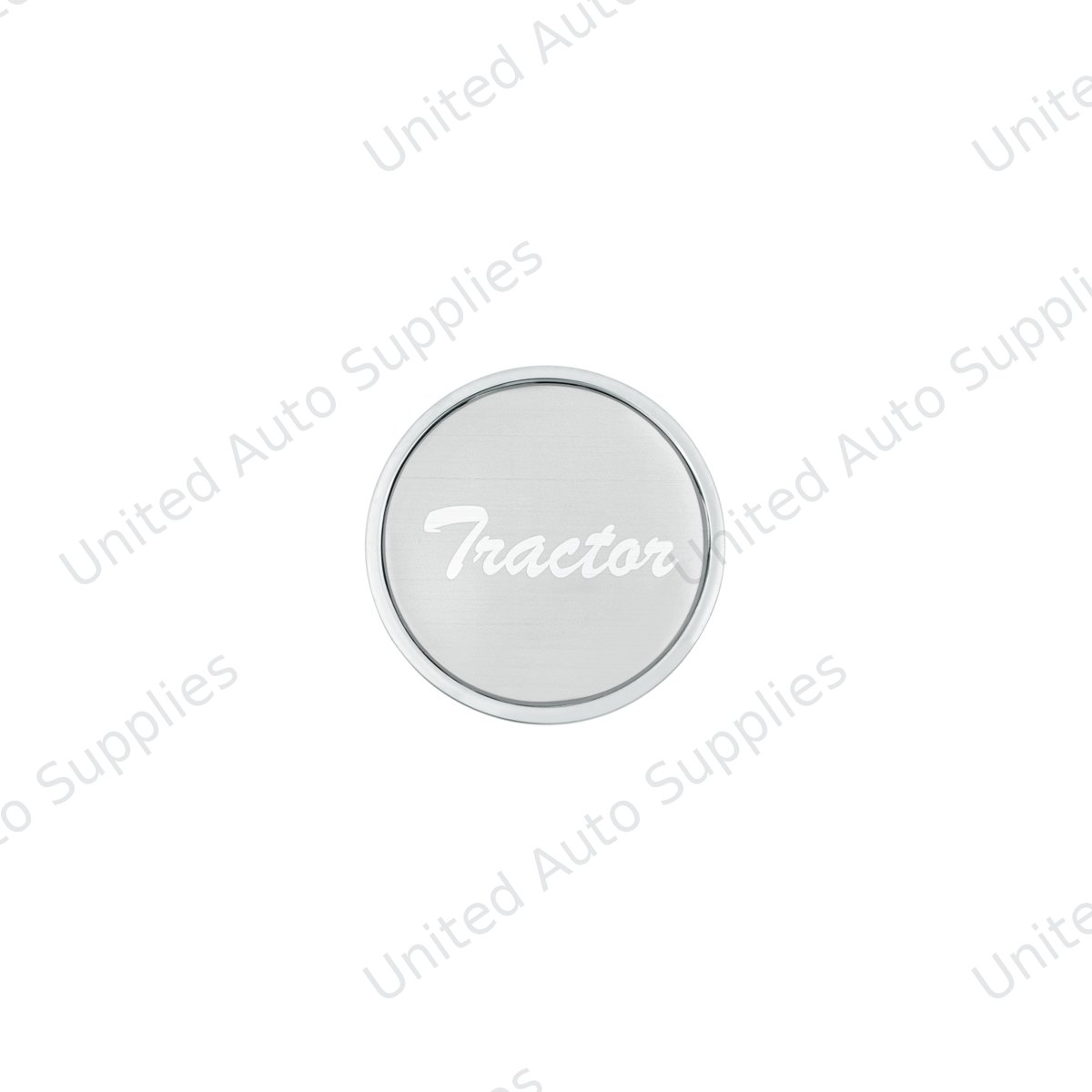 "Tractor" Long Air Valve Knob - Silver Glossy Sticker