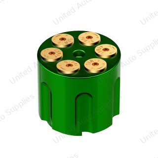 Gun Cylinder 9/10 Speed Gearshift Knob - Emerald Green