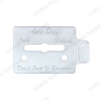 Stainless Steel Switch Guard Plate For Peterbilt 359 - Axle Differential