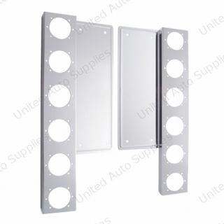 Freightliner Stainless Front Air Cleaner Bracket Only - 12 Light Cutouts