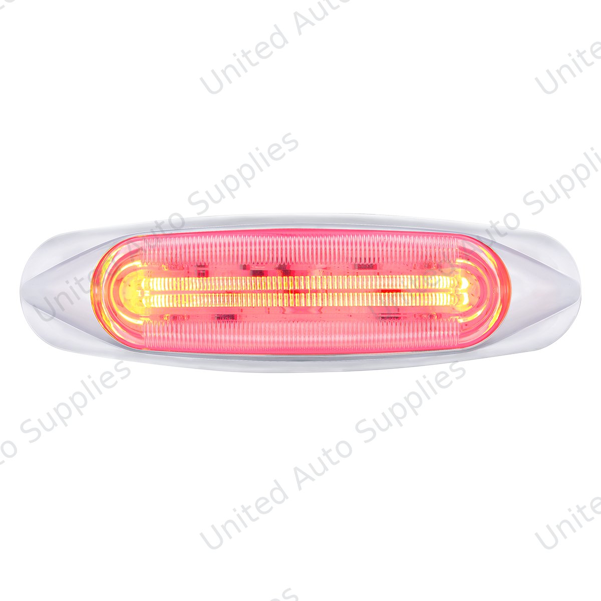 4 LED LIGHTTRACK Light (Clearance/Marker) - Red LED/Clear Lens
