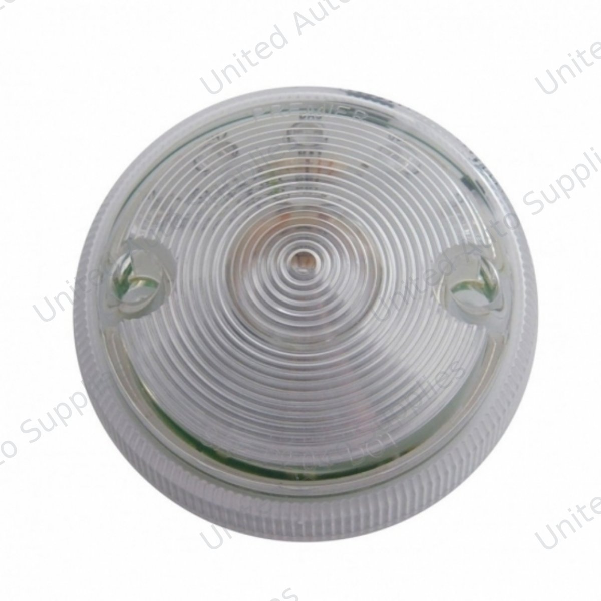 15 LED 3" Dual Function Single Face Light Only - Red LED/Clear Lens (Bulk)