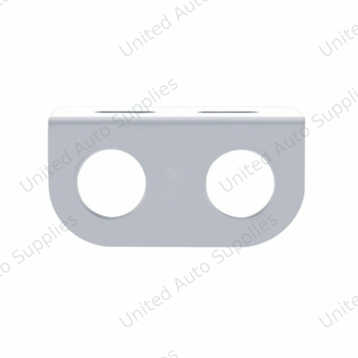 Stainless Mini Light Bracket With Two 13/16" Round Cutouts (Bulk)