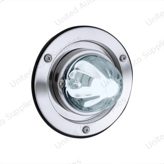 Dual Function Glass Watermelon Light Sleeper Bunk Kit With 304 Stainless Steel Bezel & LED Bulb-Clear Lens/White LED