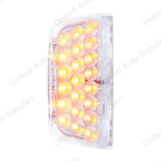 31 LED Turn Signal Light For 1987-2007 Peterbilt 379/378/357 - Amber LED/Clear Lens