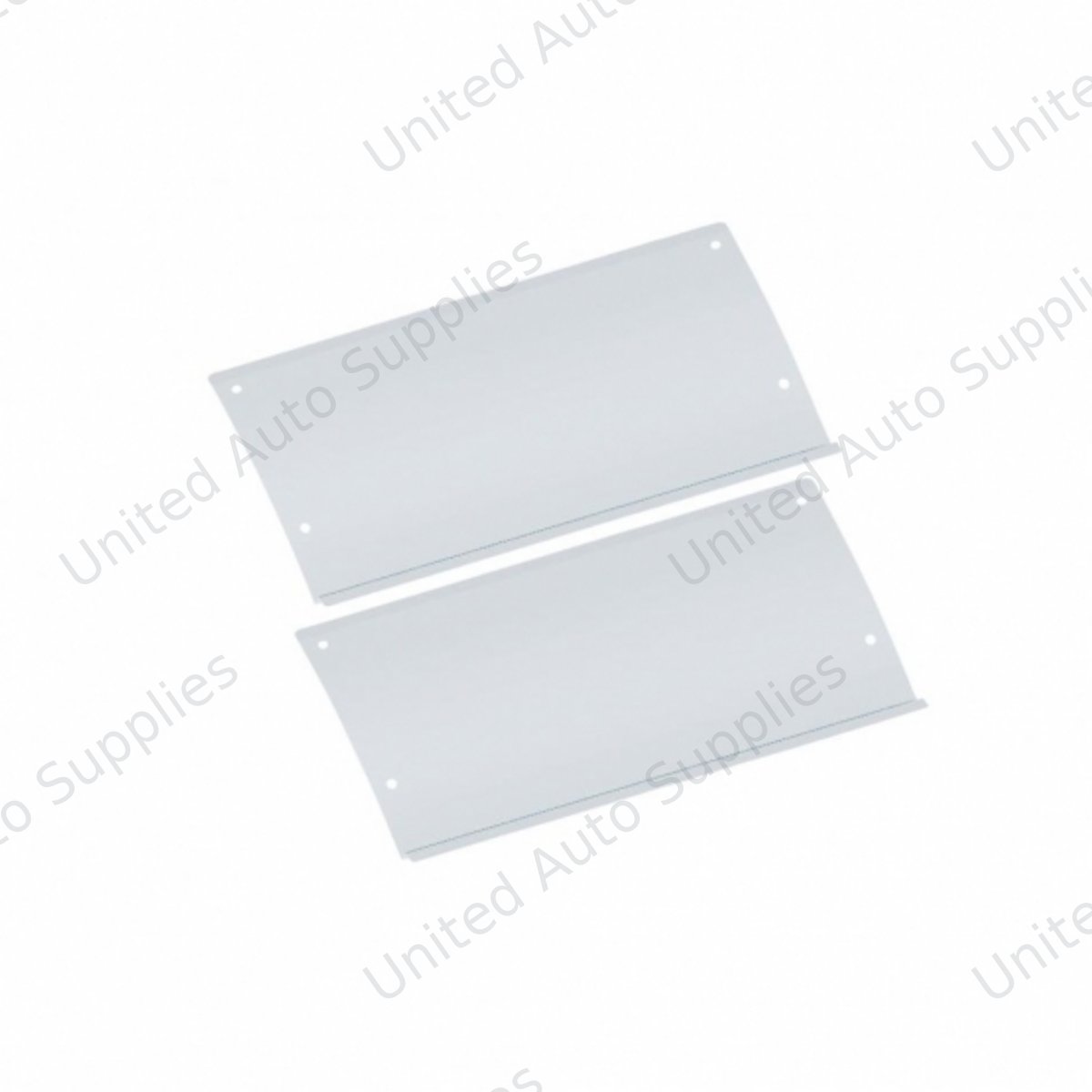 Polished Stainless Steel Lower Rear Step Kick Plates For 2003-05 Volvo VN Series