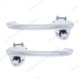 Chrome Outside Door Handle Set For Ford Bronco (1966-1977) & Mustang (1967-1968)