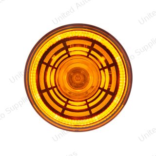 Abyss 4 LED 2" Round Clearance/Marker Light - Amber LED/Amber Lens