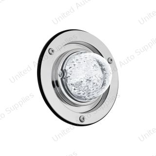Crystal-Comet 9 LED Dual Function Watermelon Sleeper Bunk Kit With 304 SS Bezel-White LED/Clear Lens