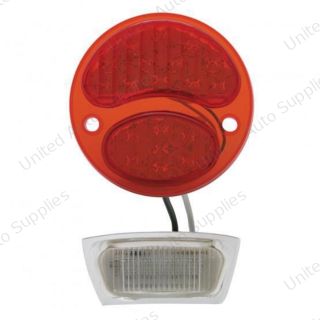 19 LED 12V Tail Light With 4 LED License Plate Light For 1928-31 Ford Model A - L/H