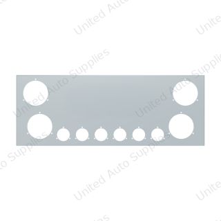 33-3/4" SS Rear Center Light Panel With Four 4" & Six 2" Light Cutouts(No LP Holes)