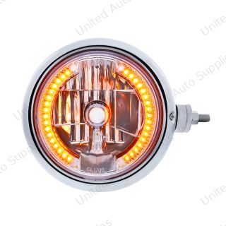 SS Guide 682-C Style Headlight Assembly W/Crystal Lens & 34 LEDs Position Light - R/H (Horizontal Mount)