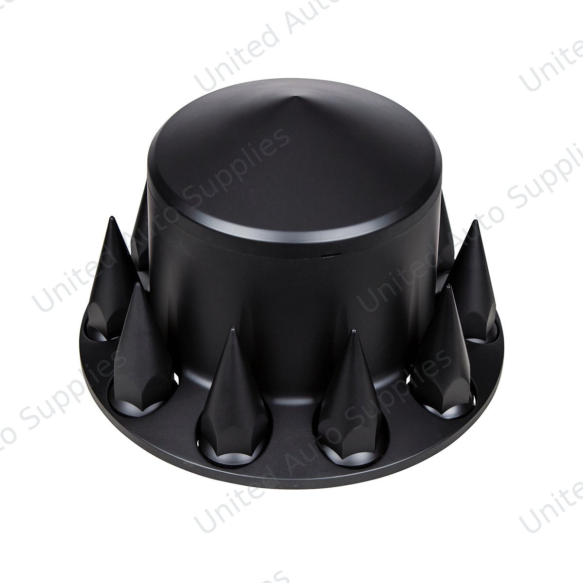 Pointed Rear Axle Cover With 33mm Spike Thread-On Nut Covers - Matte Black