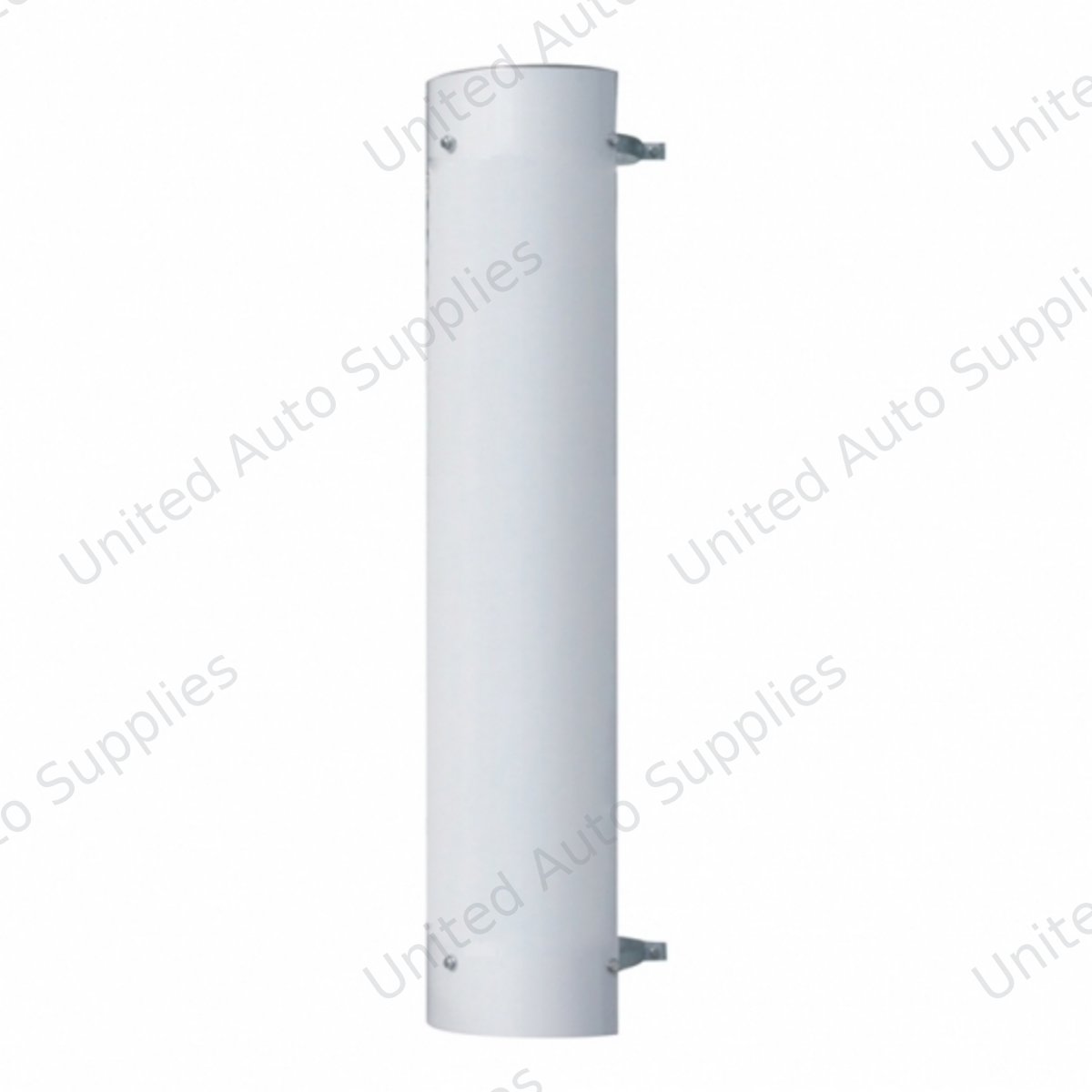 48" Tall 180 Degree Stainless Exhaust Muffler Shield For 6" Diameter Exhaust - Plain