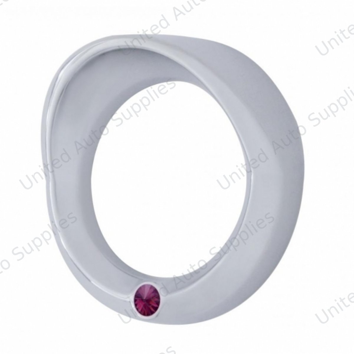Signature Series Small Gauge Cover With Visor For 2006+ Peterbilt - Purple Crystal