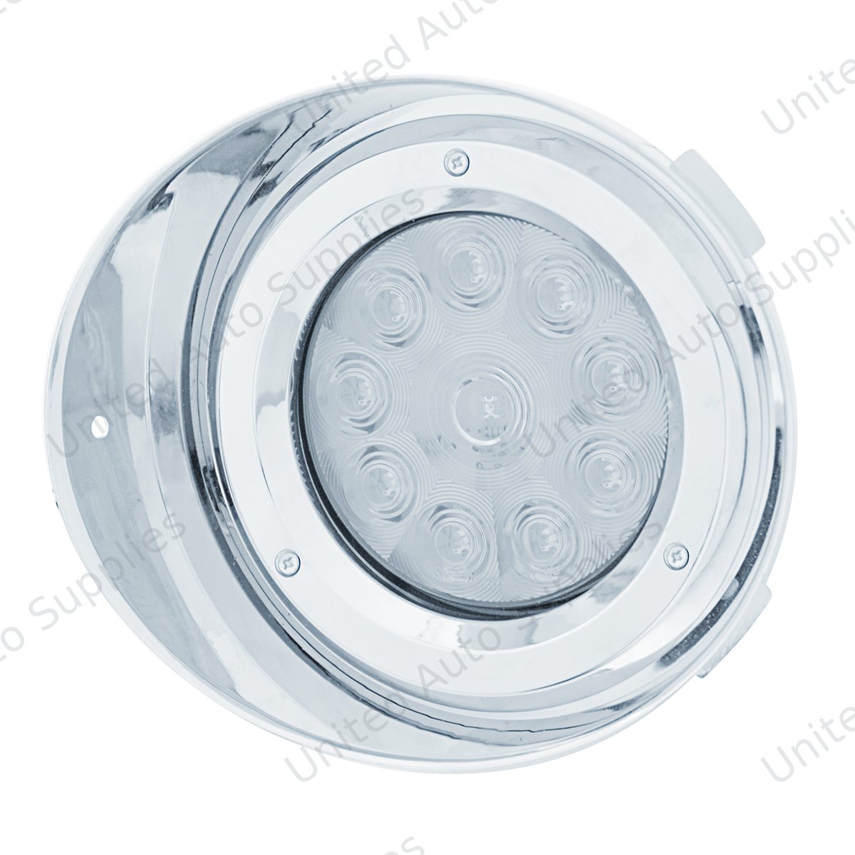 10 LED Freightliner Daytime Running Light Conversion Kit Without Visor (Driver) - Amber LED/Clear Lens