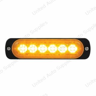 6 High Power LED Super Thin Directional Warning Light - Amber LED (Bulk)