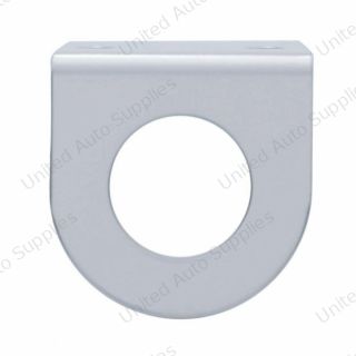 Stainless Mini Light Bracket With Single 13/16" Round Cutout (Bulk)