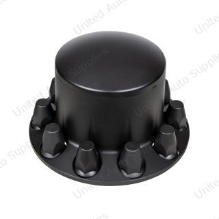 Dome Rear Axle Cover With 33mm Standard Thread-On Nut Covers - Matte Black