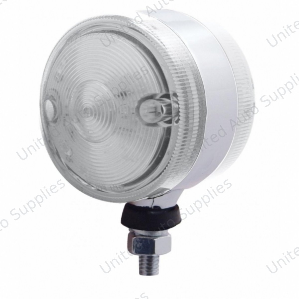 30 LED 3" Double Face Light - Amber & Red LED/Clear Lens