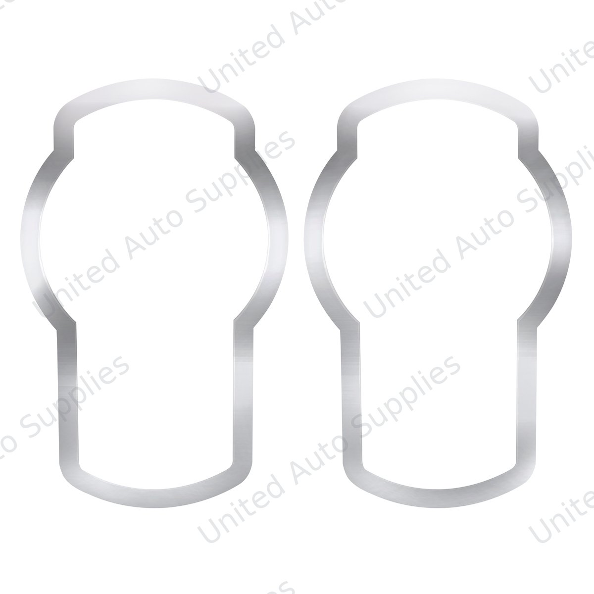 Stainless 2007+ Kenworth T660/T370 Hood Logo Trims (2-Pack)