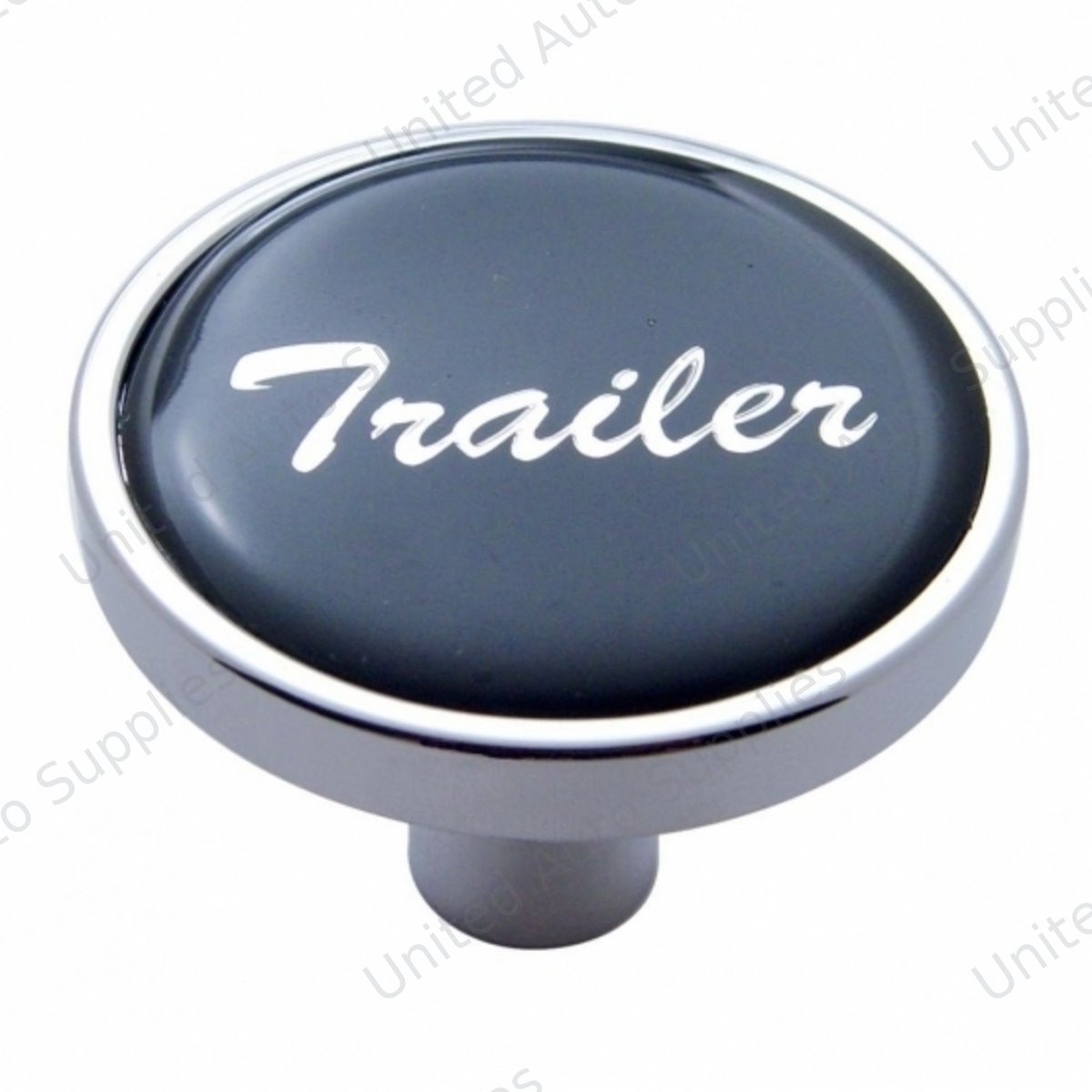 "Trailer" Short Air Valve Knob - Black Glossy Sticker