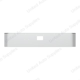 SS Clad Aluminum Bumper For 1987-2007 Peterbilt 379 - Curved Ends
