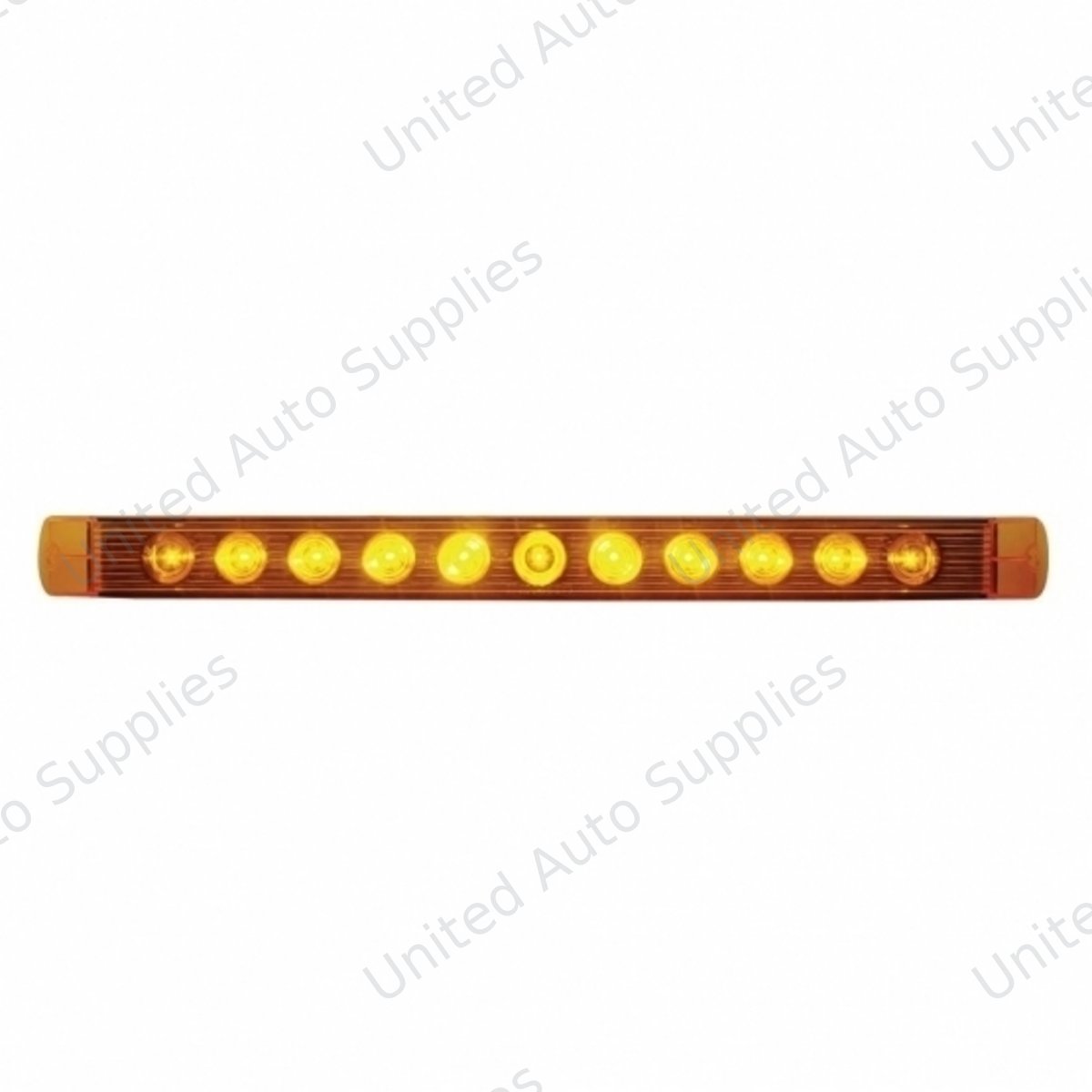 11 LED 17" Turn Signal Light Bar - Amber LED/Amber Lens