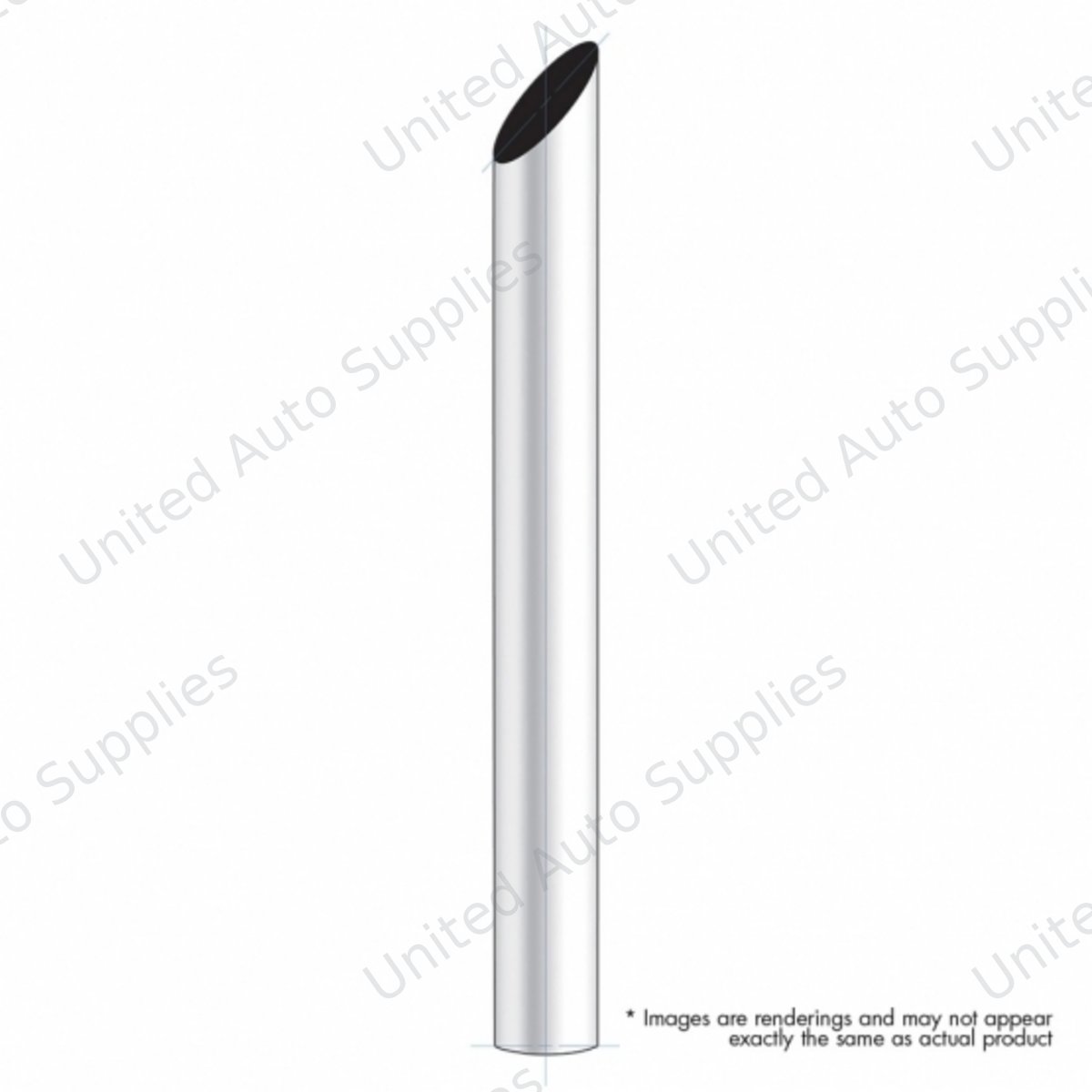 5" Mitred Plain Bottom Exhaust - 36" L
