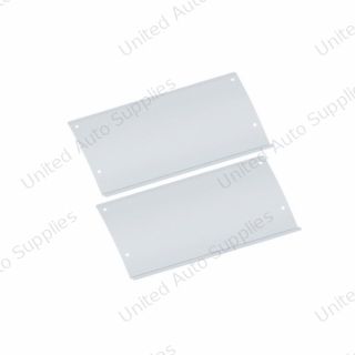 Polished Stainless Steel Lower Rear Step Kick Plates For 2003-05 Volvo VN Series