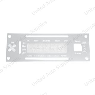 Kenworth Stainless A/C Control Plate With Opening