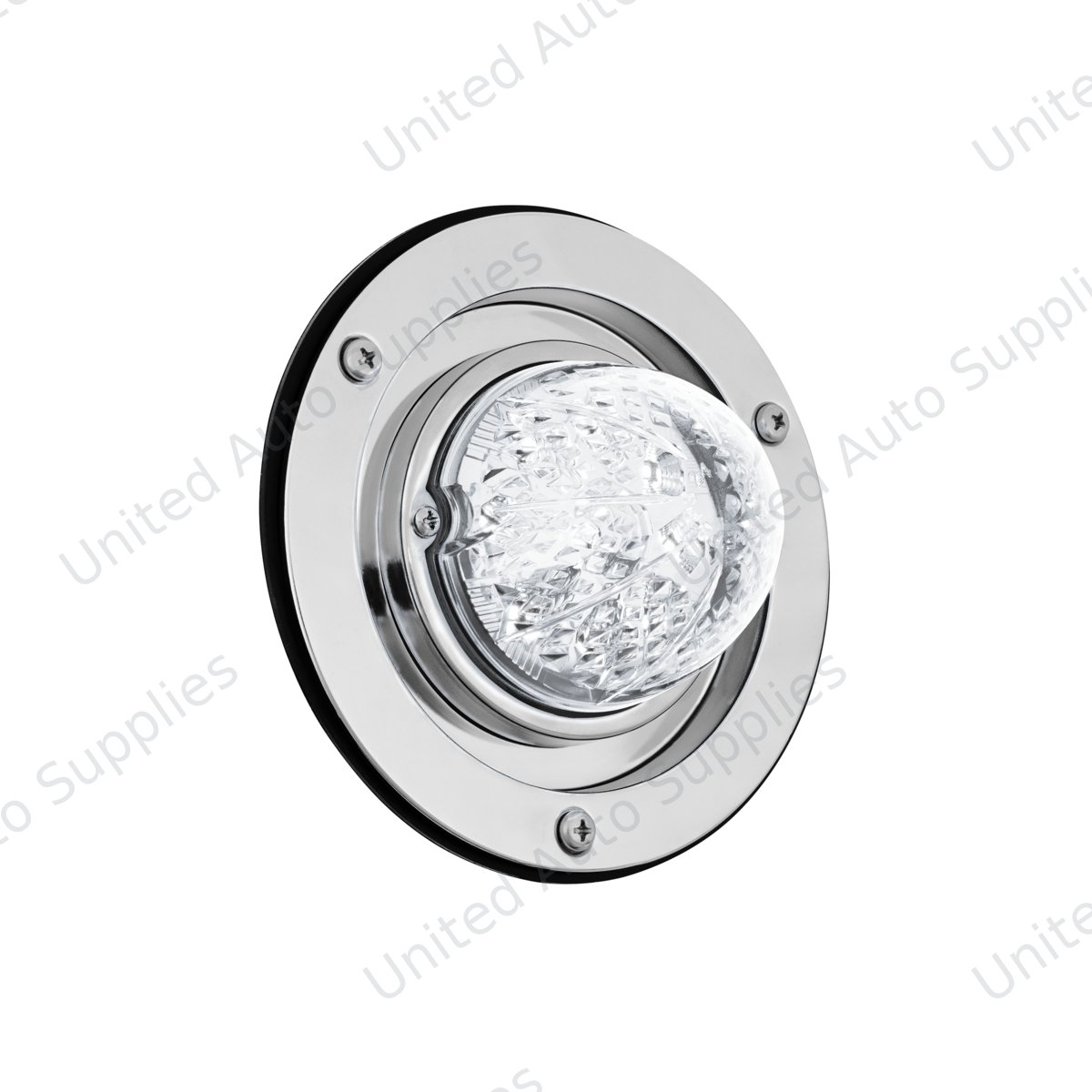 Crystal-Comet 9 LED Dual Function Watermelon Sleeper Bunk Kit With 304 SS Bezel-White LED/Clear Lens