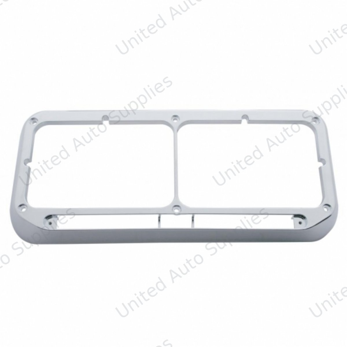 Rectangular Dual Headlight Bezel - LED Cutout (Bulk)
