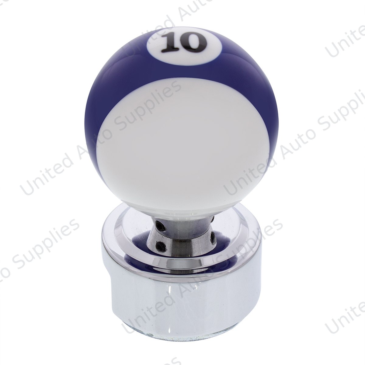 Number 10 Pool Ball Gearshift Knob For 13/15/18 Speed Eaton Style Shifters
