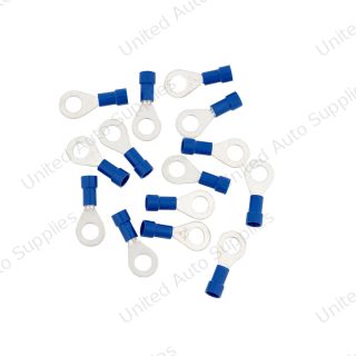 16-14 AWG 1/4" Stud Vinyl Ring Terminal (14-Pack)