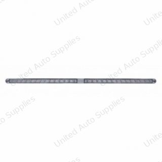 Dual 14 LED 12" Light Bars With Bezel - White LED/Clear Lens