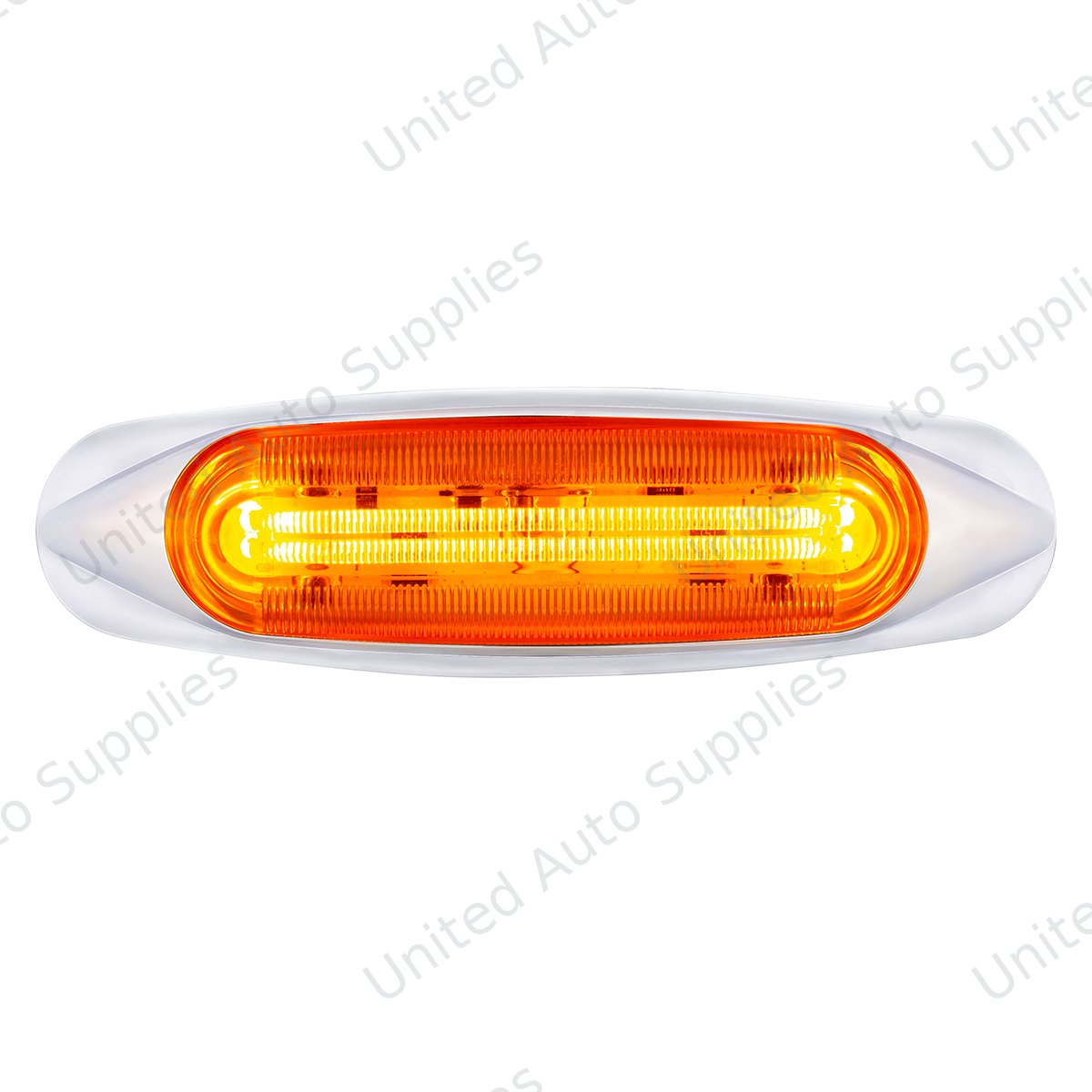 4 LED LIGHTTRACK Light (Clearance/Marker) - Amber LED/Amber Lens