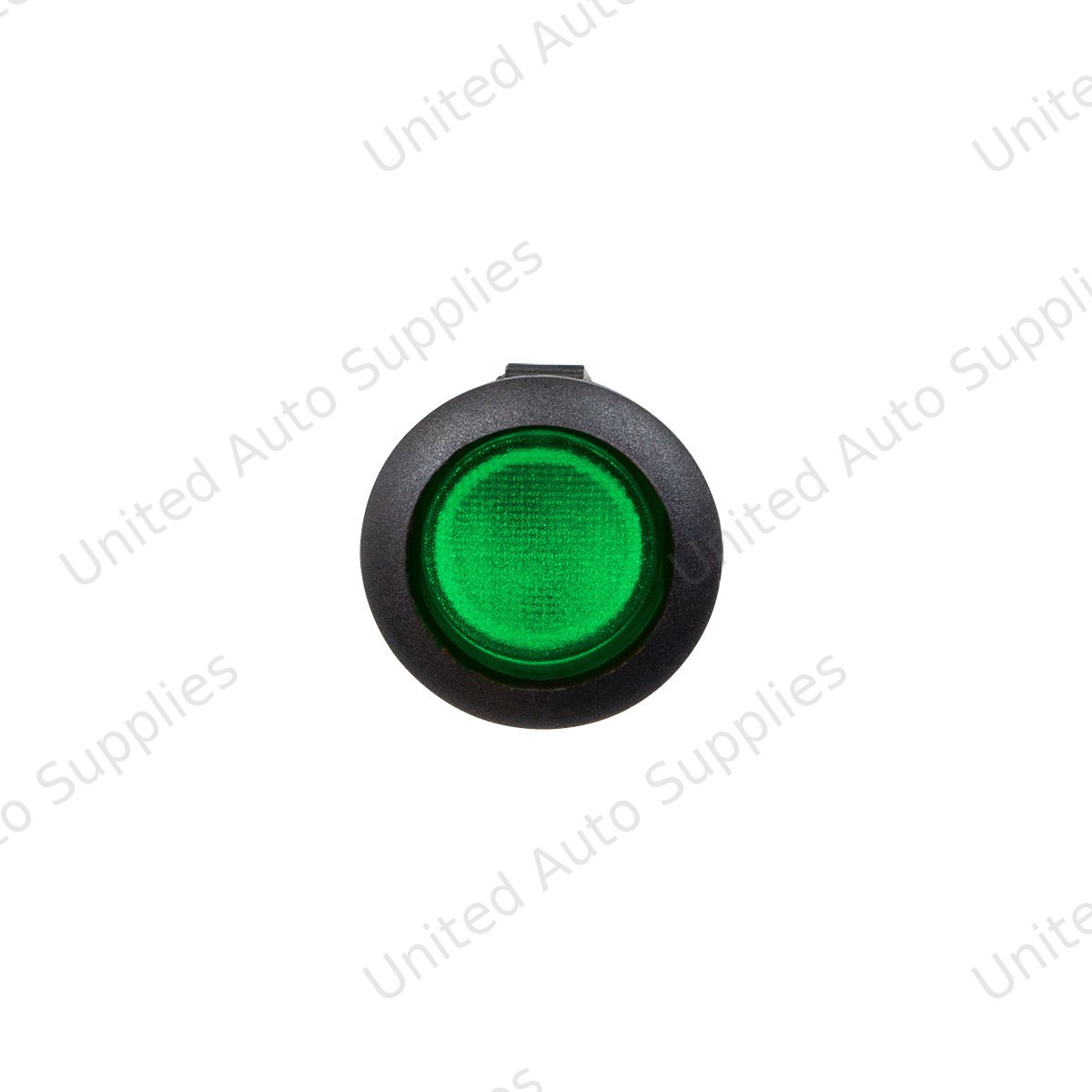 Green Illum Round Rocker 10 Amp 12V On/Off 1/2" Dia. 1 Pc.