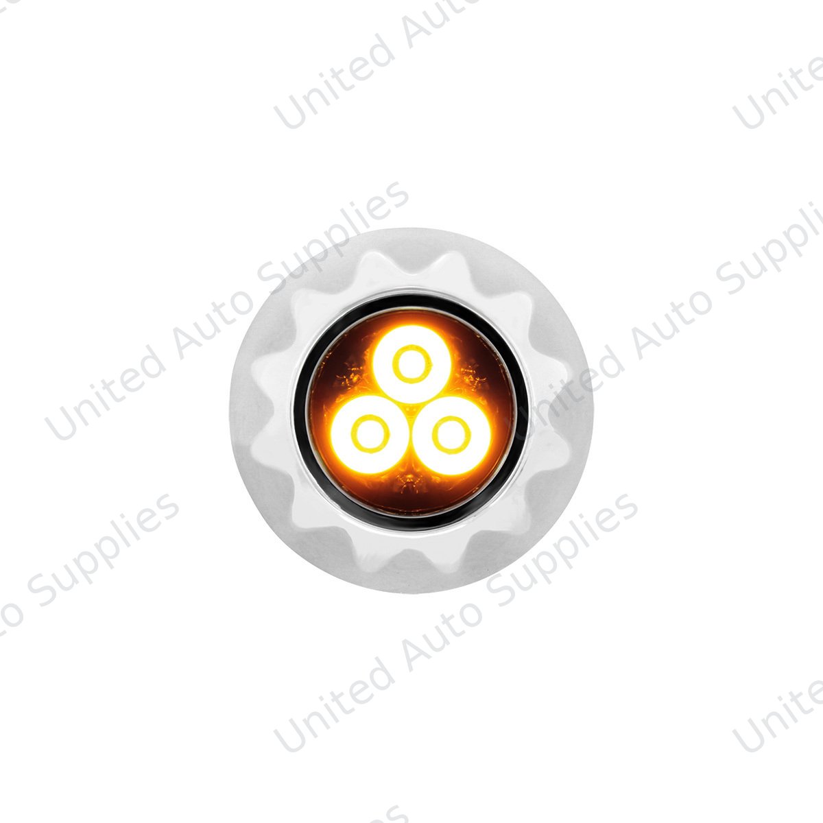 3 High Power LED Mini Warning Light - Amber LED (Bulk)
