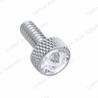 Small Dash Screw With Clear Crystal For Peterbilt (2-Pack)
