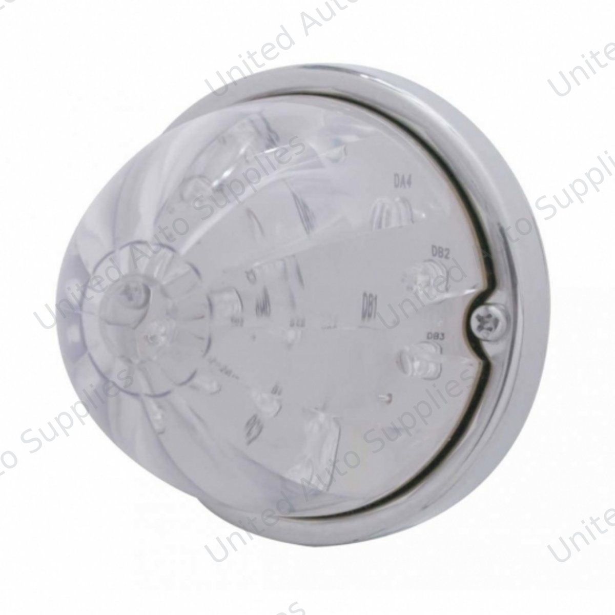17 LED Watermelon Flush Mount Kit - Amber LED/Clear Lens