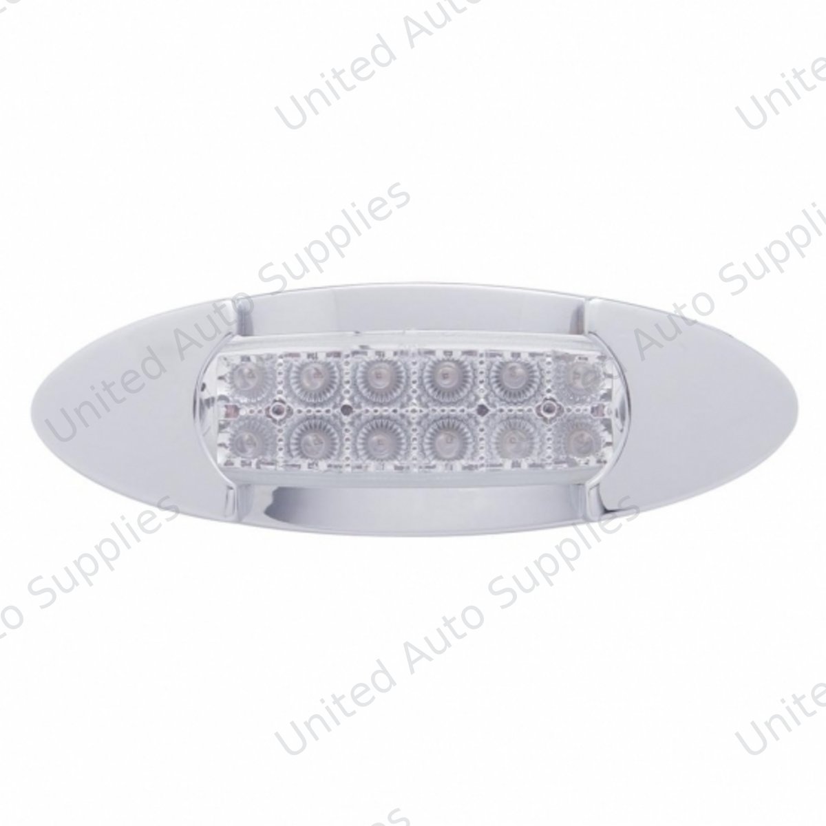 12 LED Maverick Light (Clearance/Marker) With Reflector - Amber LED/Clear Lens