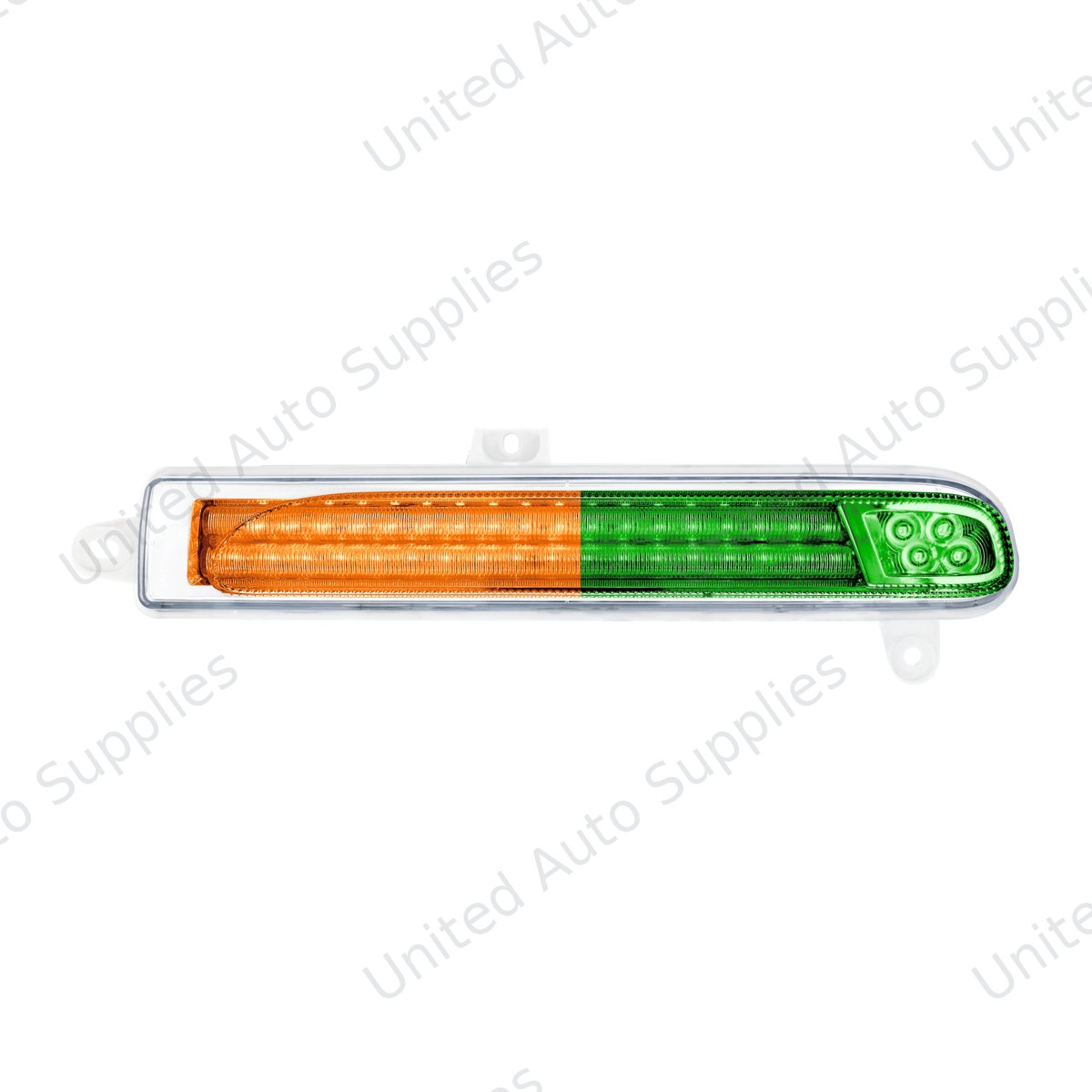 Double Fury 78 LED Turn Signal Light For 2008-2024 Peterbilt 389-Amber & Green,Passenger
