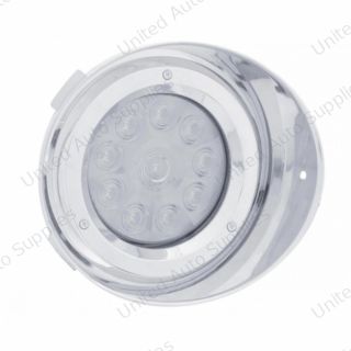 10 LED DRL Conversion Kit Without Visor For Pre-2005 Freightliner Century- Passenger -Amber LED/Clear Lens